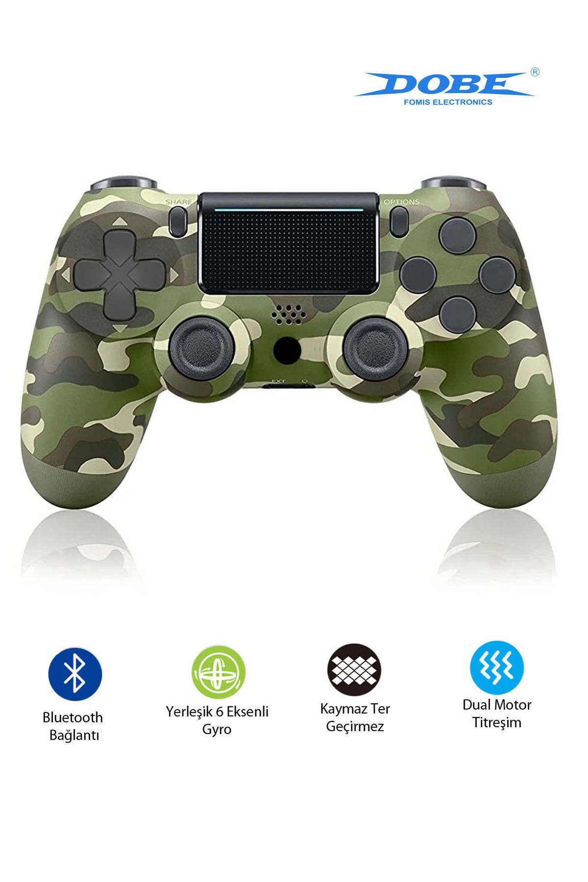 Ps4-pc-android Box-android-Apple Uyumlu iOS Telefon Tablet Titreşimli Bluetooth Oyun Kolu