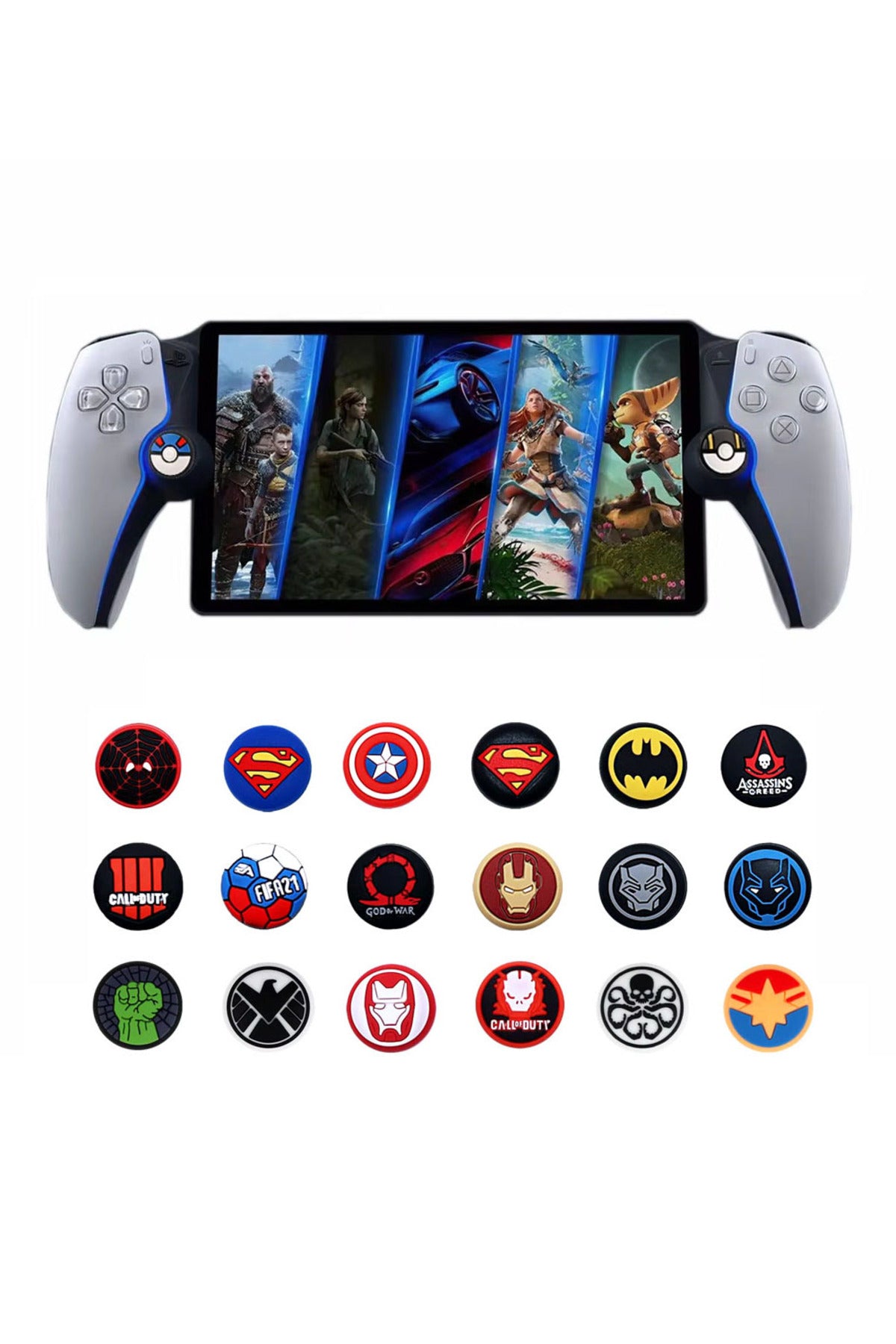 Sony Playstation Portal 3d Analog Koruyucu Silikon-2 Adet