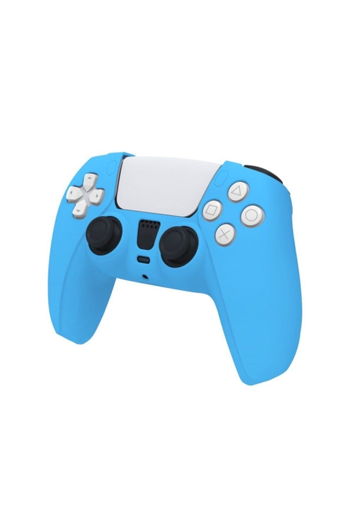 Ps5 Dualsense Mavi Silikon Kılıf + Analog Koruyucu
