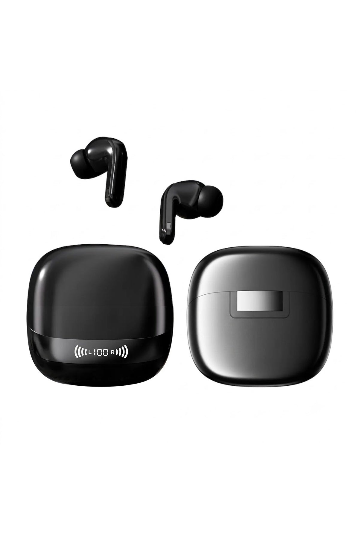 Dijital LED Ekranlı ANC/ENC Çift Gürültü Engellemeli Bluetooth 5.4 Kulak İçi Kulaklık - BTWX