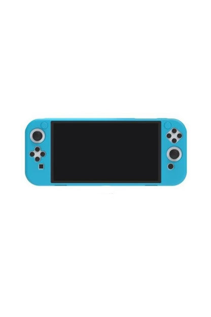 Nintendo Switch Oled El Destekli Grip Tasarımlı Koruyucu Silikon Kılıf Mavi