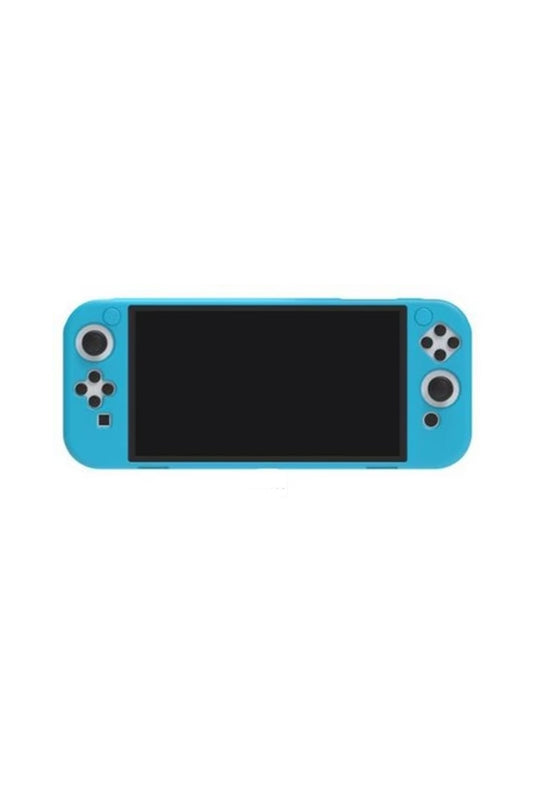 Nintendo Switch Oled El Destekli Grip Tasarımlı Koruyucu Silikon Kılıf Mavi