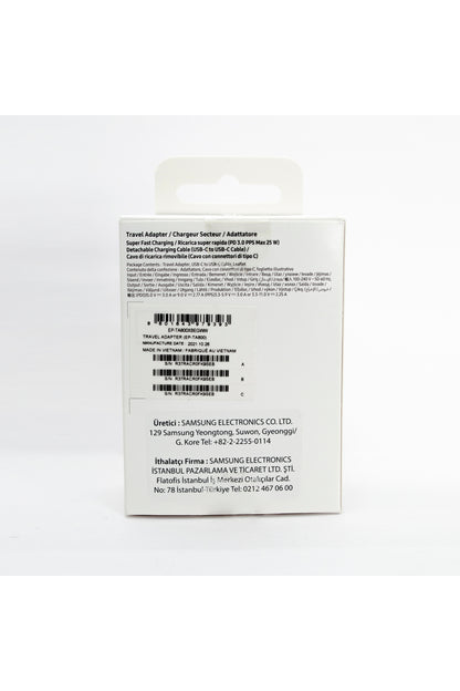 25W Süper Hızlı Type-C Şarj Aleti  Samsung EP-T2510N (Samsung Türkiye Garantili)