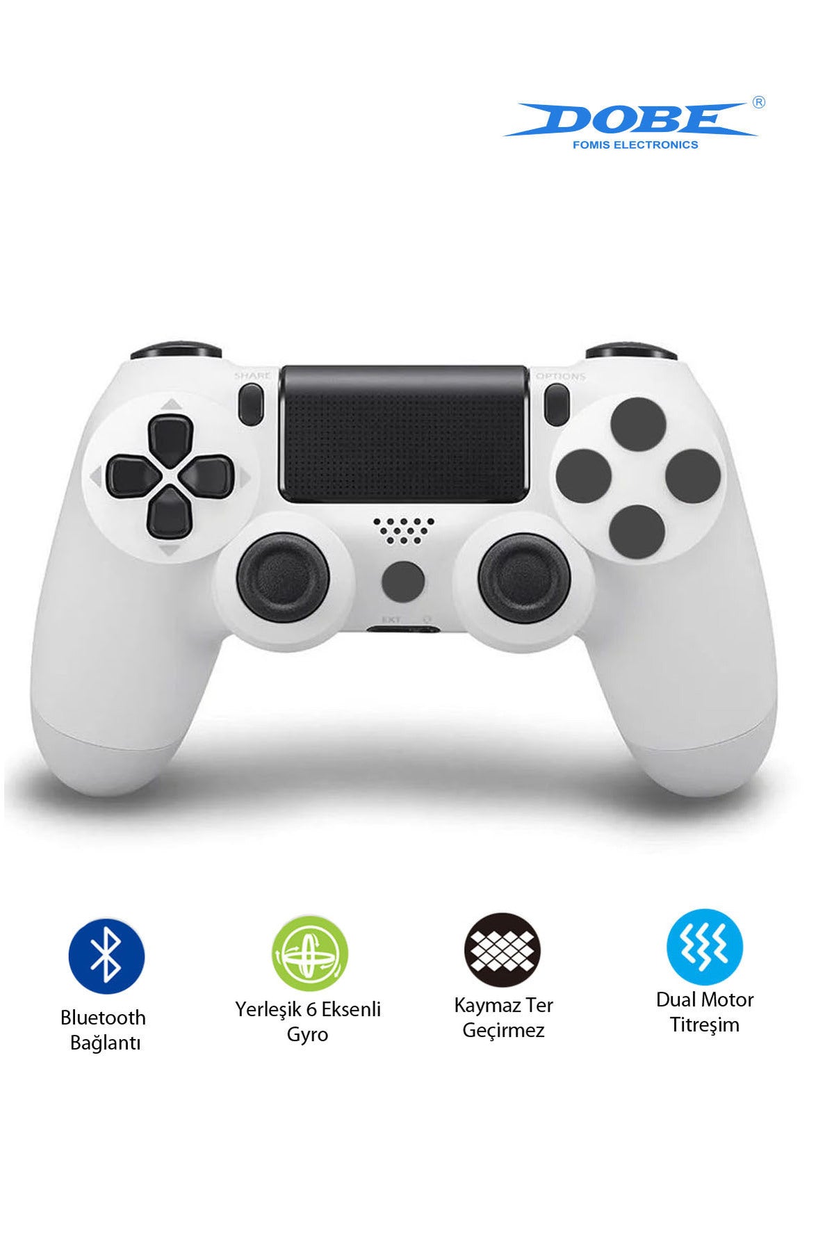 Ps4-pc-android Box-android-Apple Uyumlu iOS Telefon Tablet Titreşimli Bluetooth Oyun Kolu Kamo Kırmızı