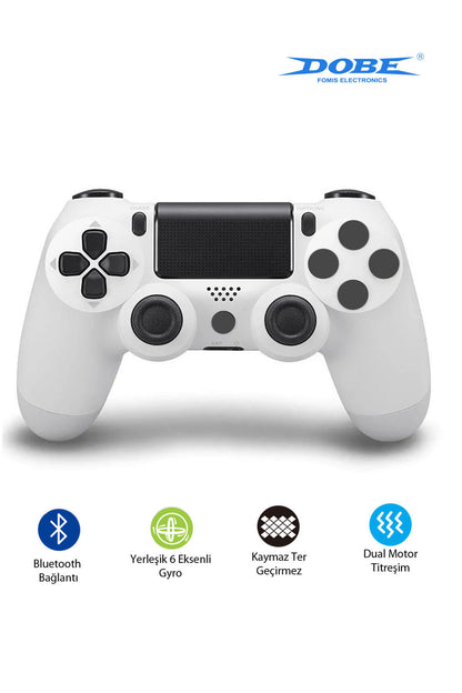 Ps4-pc-android Box-android-Apple Uyumlu iOS Telefon Tablet Titreşimli Bluetooth Oyun Kolu Kamo Kırmızı