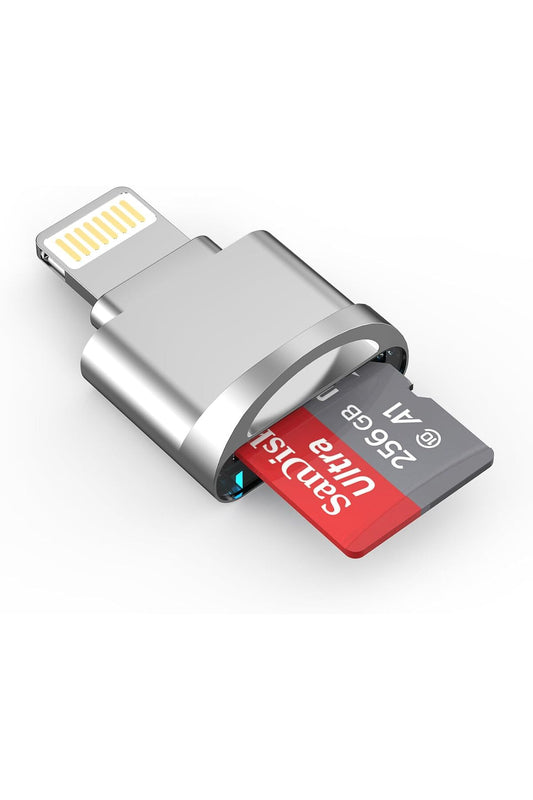 Apple Uyumlu iPhone iPad Micro Sd Kart Okuyucu, Mfi Sertifikalı Lightning - Micro Sd/tf Kart Okuyucu HDMI
