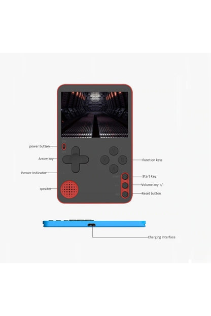 Rs60 500 Oyun Mini Ultra Slim 2.4inç Oyun Konsolu