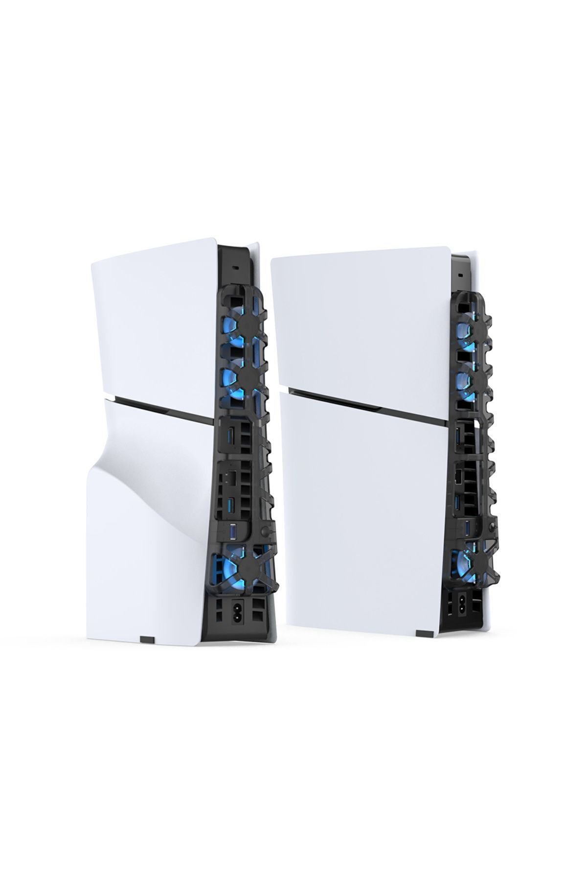 Tp5-3538 Ps5 Slim İçin Led Işıklı Kademeli Güçlü Soğutma Fanı Siyah