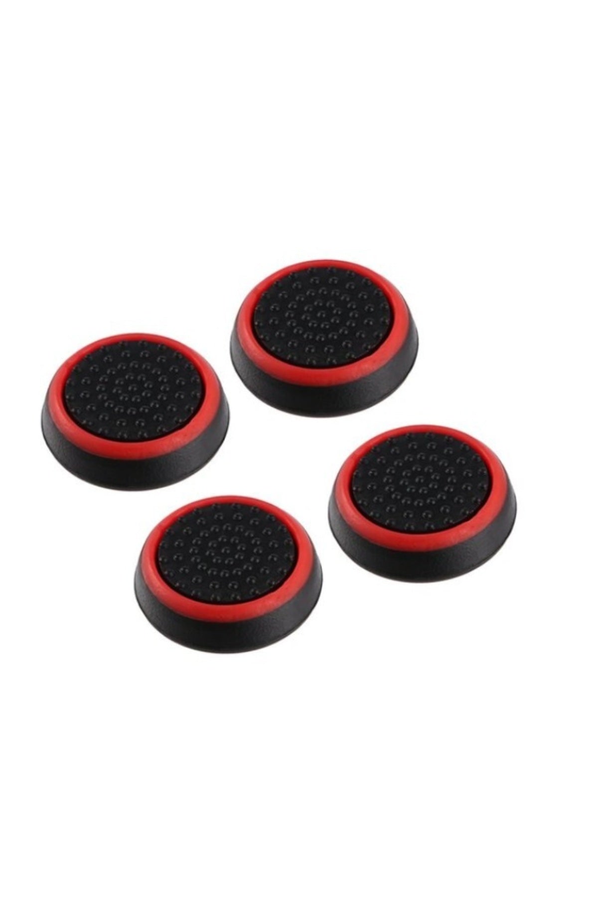 Noktalı Xbox One S/one X/xbox E/xbox 360 Analog Koruyucu Silikon Pad Siyah Kırmızı