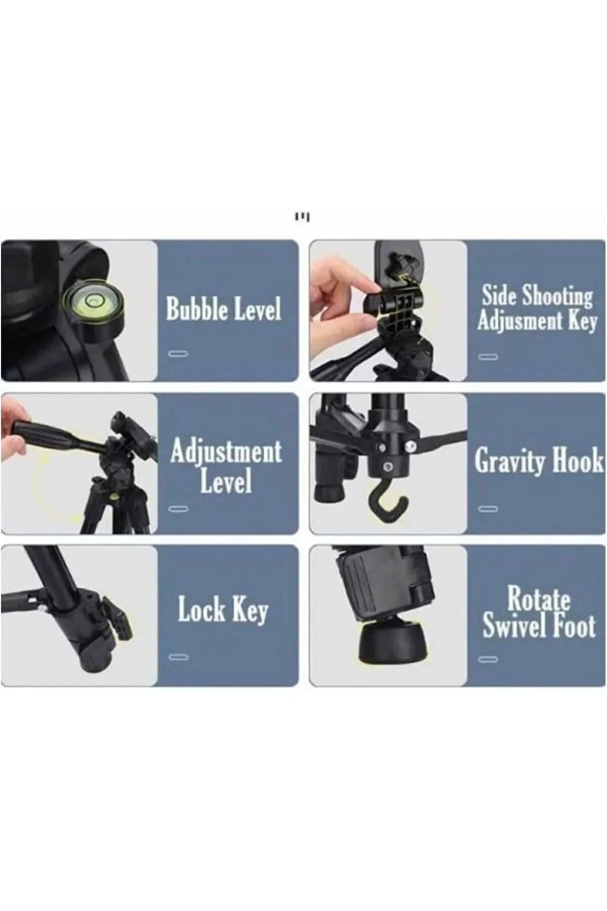 360 Derece Ayarlanabilir 1.36 Metre Kumandalı Telefon Kamera Uyumlu Sabitleyici Tripod