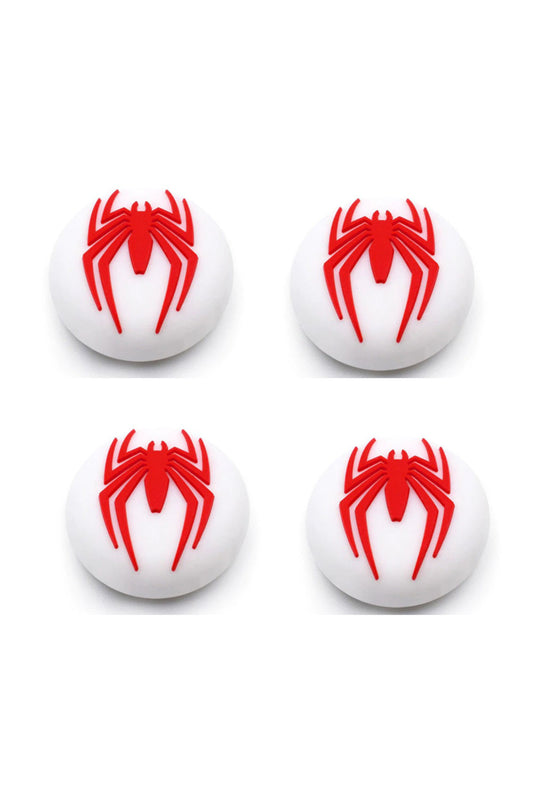 Spider-man Desenli Xbox One S/one X/xbox E/xbox 360 Analog Koruyucu Silikon Pad Beyaz Logo
