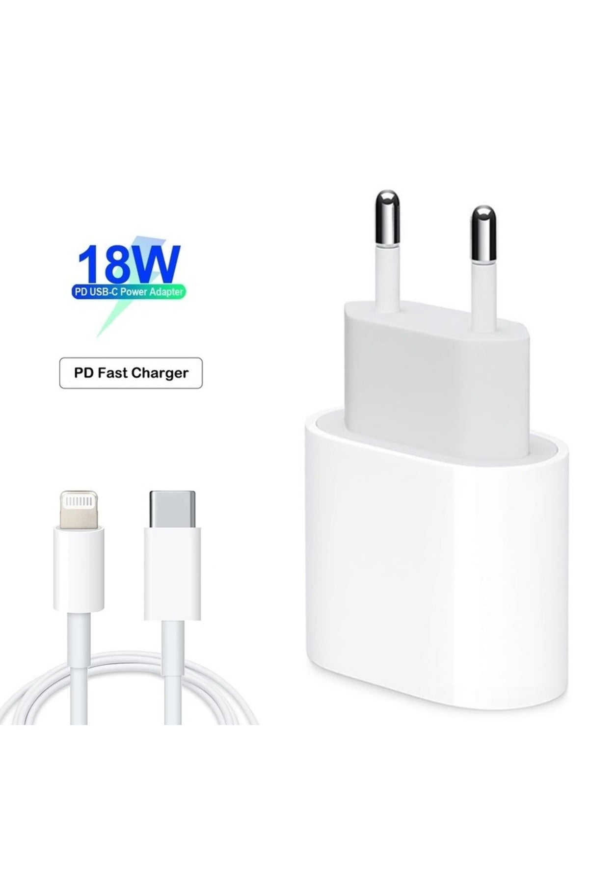 Apple Uyumlu iPad 18w Usb-c Pd Lightning Şarj Seti