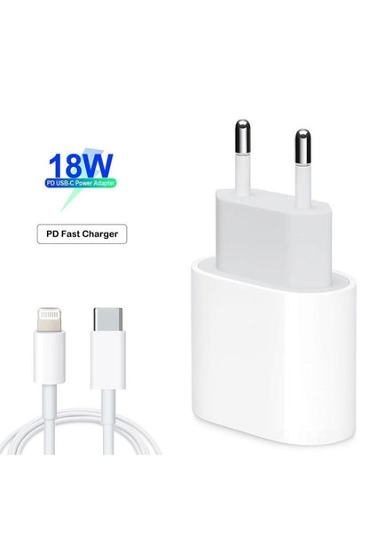 Apple Uyumlu iPad 18w Usb-c Pd Lightning Şarj Seti