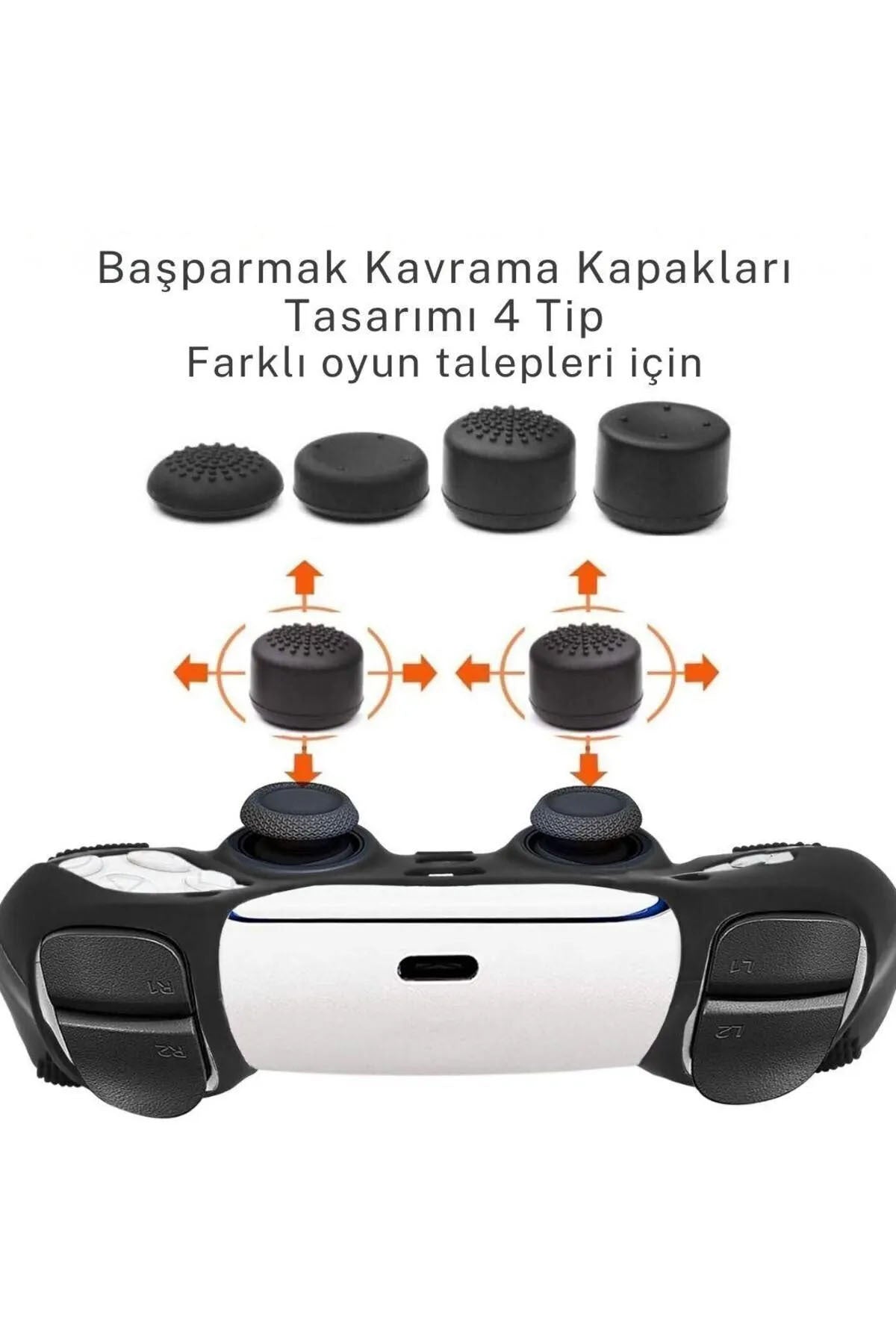Ps4-Ps5 Uyumlu 8in1 Analog Koruyucu ve Yükseltici Pad