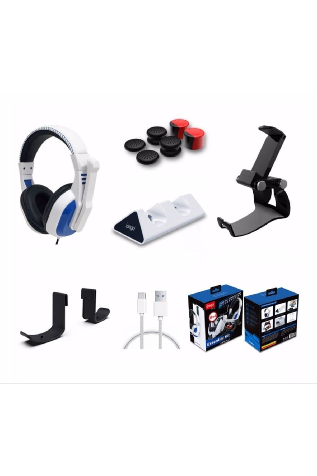 Ipega Pg P5027 12Li Ps5 Kablo Stand Şarj Kulaklık Askı Analog Set