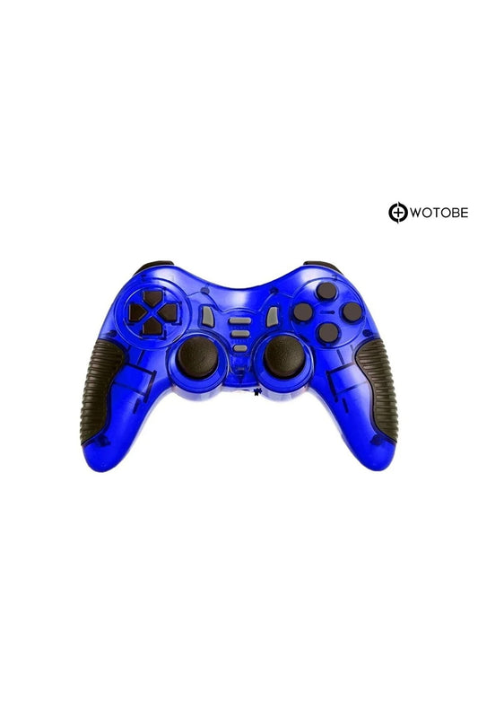 2.4g Ps1 Ps2 Ps3 Pc Android Tv Tv Box Android Telefon Uyumlu Titreşimli Kablosuz Joystick Mavi
