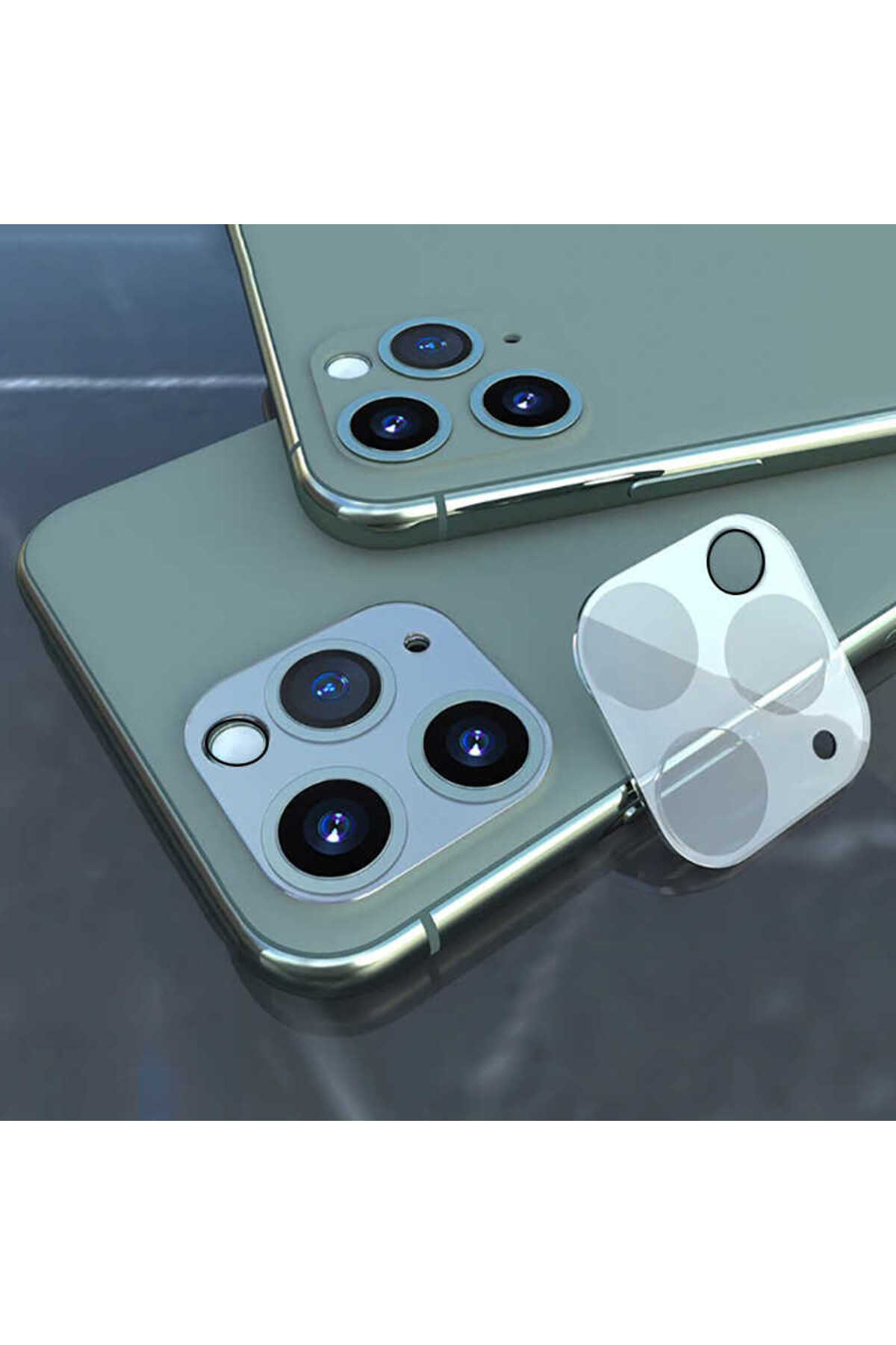 Apple Uyumlu iPhone 12 Pro Kamera Lens Koruyucu Şeffaf