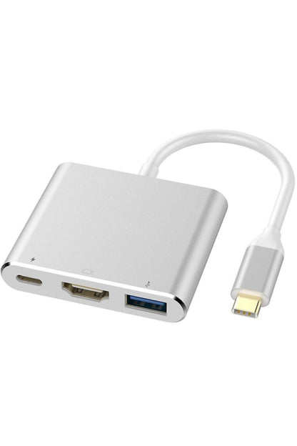 Macbook Matebook Switch Tablet Telefon Hdmi Usb 3.0 Pd Şarj Type-c Çevirici