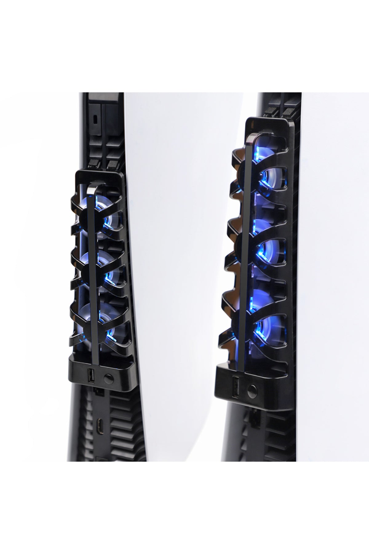 Tp5-1523 Ps5 İçin Led Işıklı Hız Ayarlı Soğutma Fanı Siyah