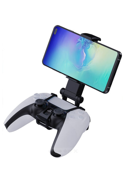 Ayarlanabilir Ps5 Oyun Kolu Telefon Tutucu Siyah