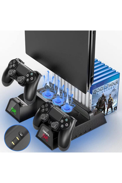 Tp4-882c Multi Fonksiyonel Tüm Ps4 Modeller İle Uyumlu Soğutma Ve Şarj İstasyonu