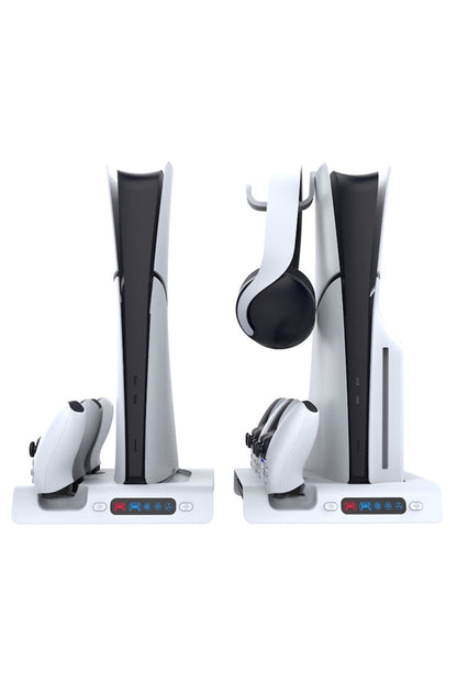PS5 Pro/PS5 Slim Uyumlu RGB Şarj İstasyonlu Soğutucu Stand - PG-P5S006