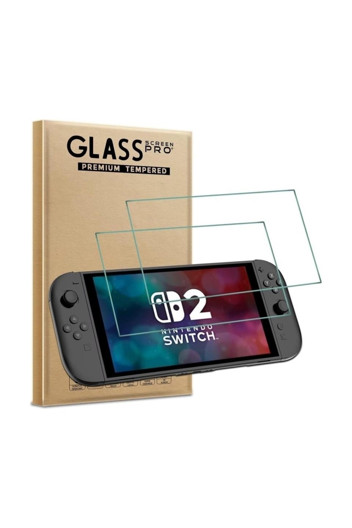 Switch 2 Temperli Cam Ekran Koruyucu 2li Paket (Switch 2)