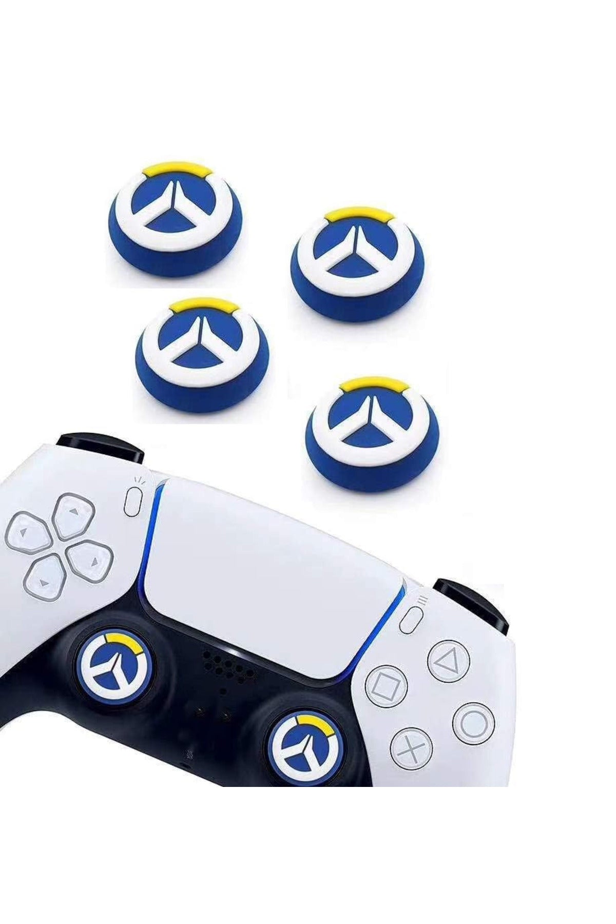 Overwatch Ps5/ps4/ps3/xbox One/one X/one S/series X/series S 3d Analog Silikon Koruyucu -4 Adet Overwatch 4
