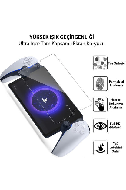 Playstation Ps Portal Oyun Konsolu 9h Nano Temperli Cam Ekran Koruyucu-2 Adet