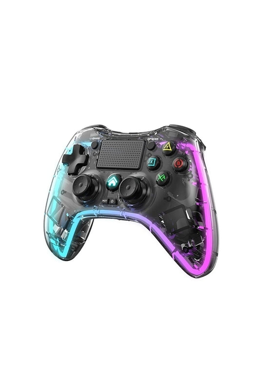 Ps-p05 Rgb Led Işıklı Ps4-ps3-tv-Apple Uyumlu iOS -pc Kablosuz Joystick Gamepad Oyun Kolu