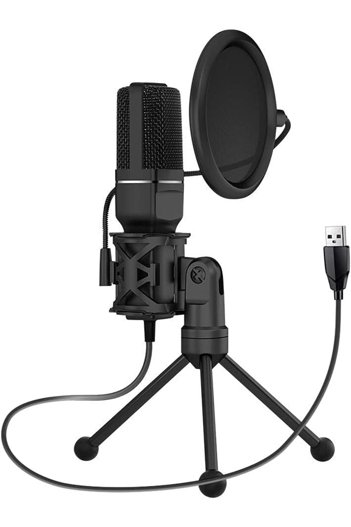 Sf-777 Kayıt Condenser Pop Filtre Kardioid Mikrofon + Tripod