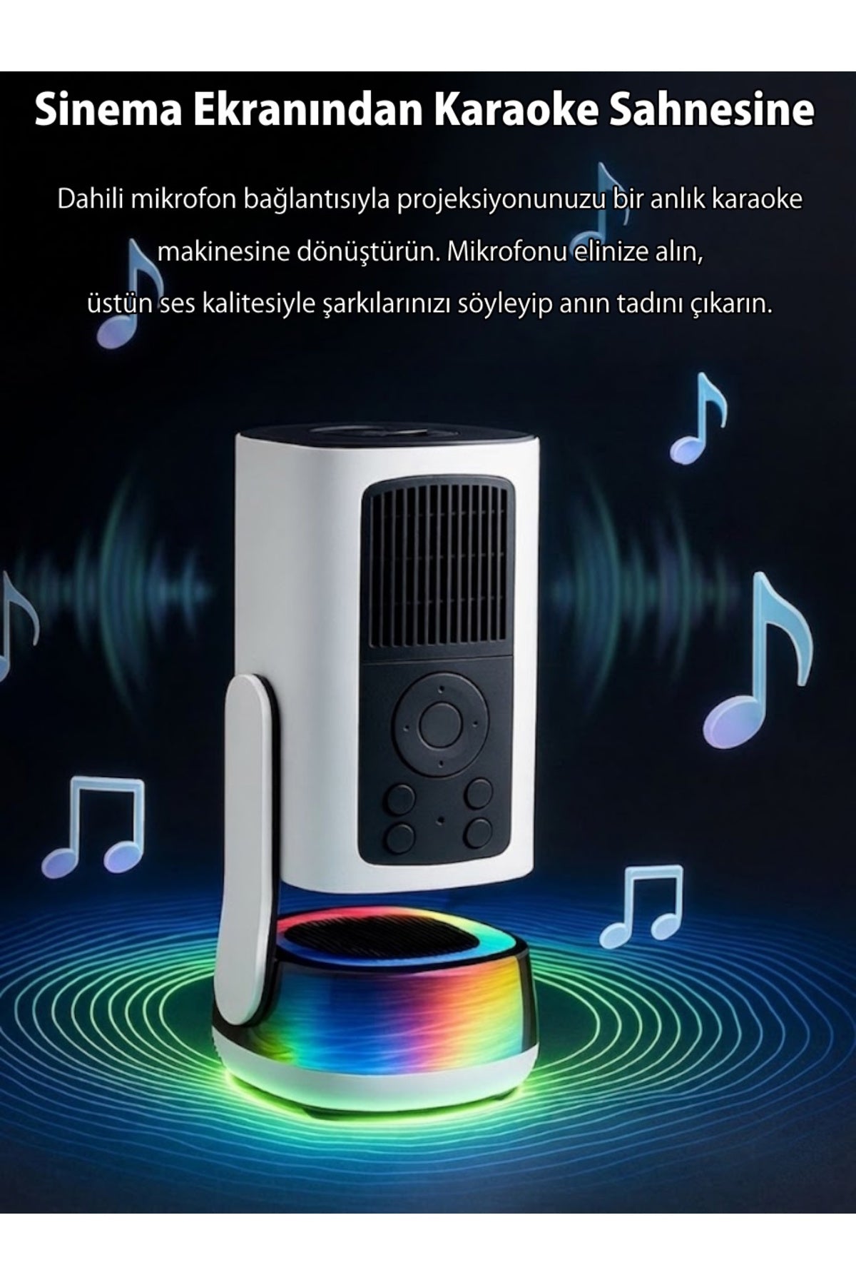 4K Android 13 RGB Taşınabilir Akıllı Mini Projeksiyon Cihazı - K6