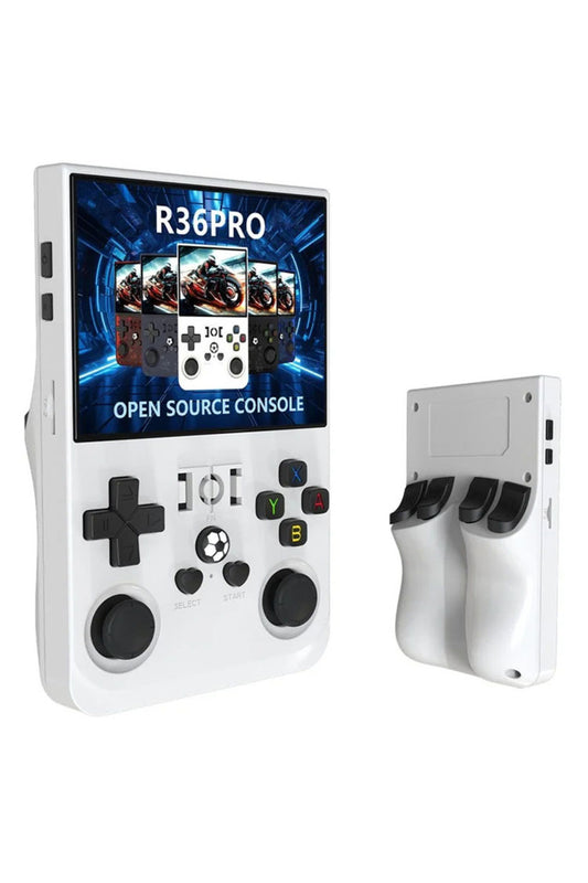 R36PRO Retro Video Oyun Konsolu Linux Sistemi 3.5 Inç IPS Ekran 64 GB Taşınabilir El Konsolu