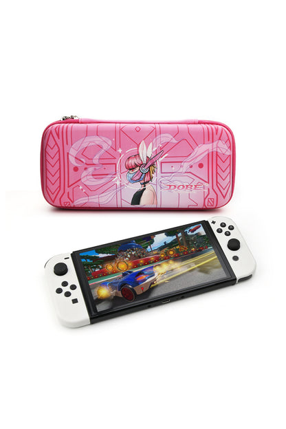 Nintendo Switch/switch Oled Oyun Konsolu Koruyucu Taşıma Ve Seyahat Çantası Pembe