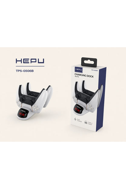 Ps5 Oyun Kolu Şarjı Tp5-0506b Joystick Şarj Standı Göstergeli Şarj Istasyonu