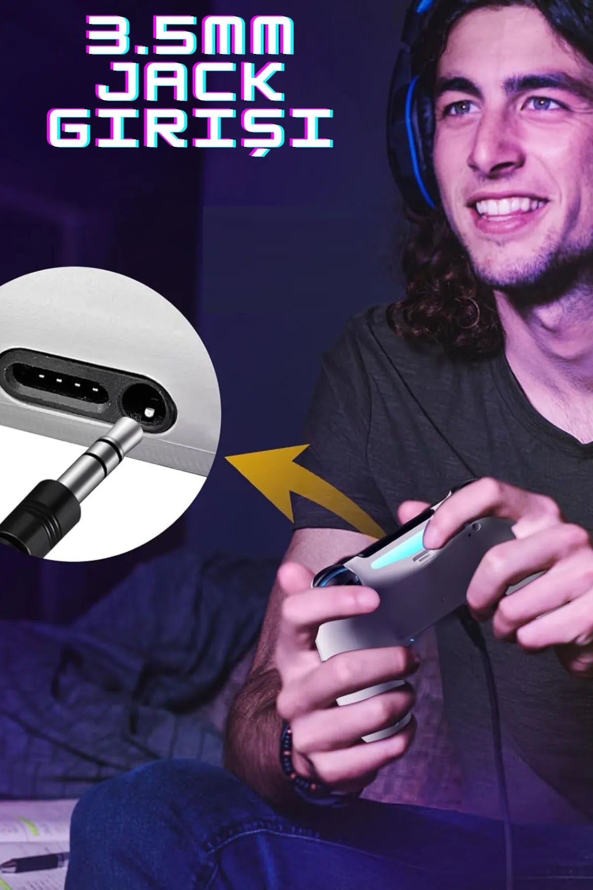 Ps4/pc Uyumlu Rgb Çift Motor Titreşimli Spiderman Bluetooth Oyun Kolu