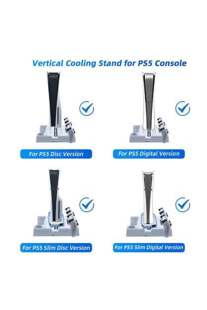 Ps5 Slim Ve Tüm Modeller İçin Multi Fonksiyon Soğutma Ve Şarj Ünitesi Tp5-3537b