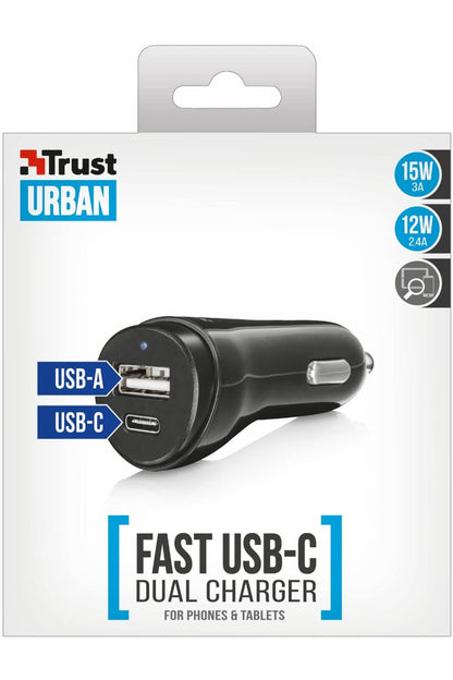 Urban 17w Type-c Usb Çift Giriş Araç Çakmak Şarj Cihazı