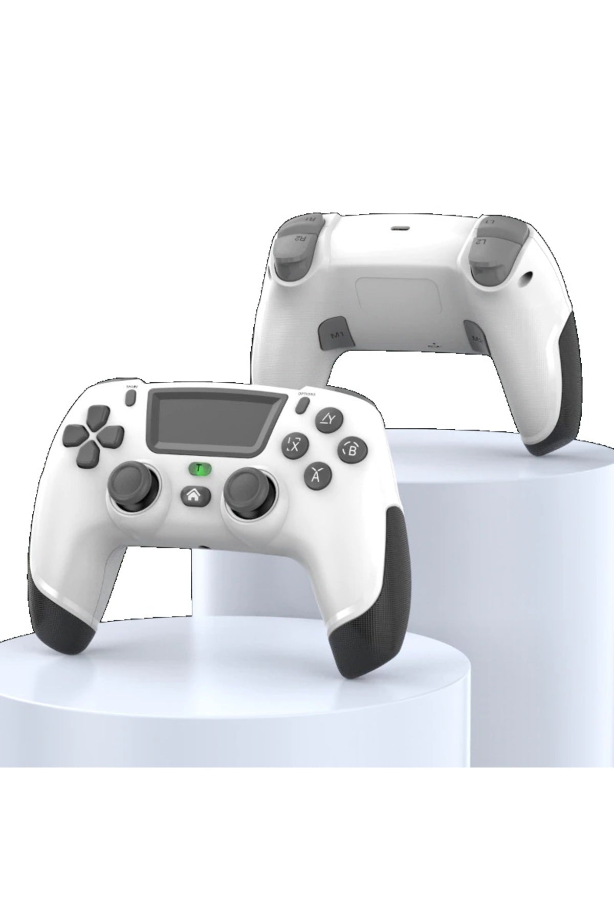 P06 Elite Ps4-ps3-pc-steam-nintendo Swıtch-Apple Uyumlu iOS -android Programlanabilir Oyun Kolu Beyaz