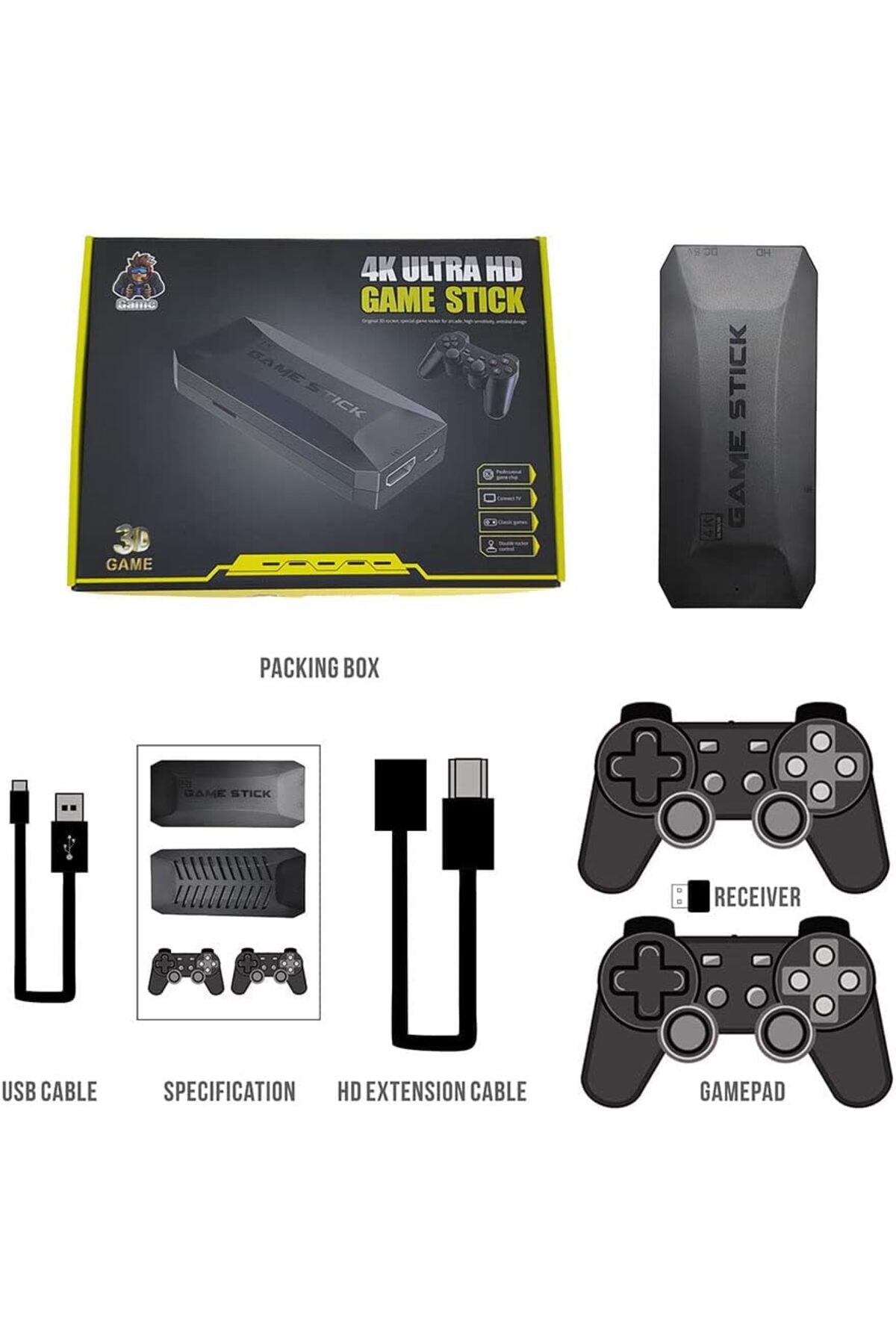 Wireless Kablosuz Tv Gamebox Joystick Set