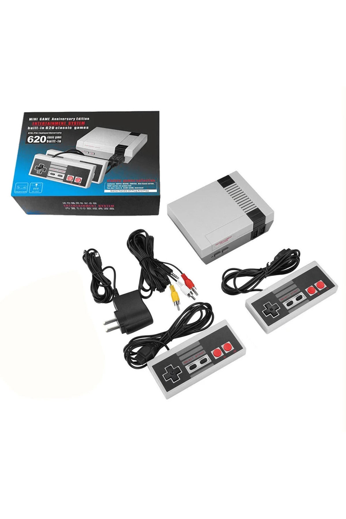 Retro Mini Tv 8 Bit 620 Oyunlu Klasik Oyun Konsolu Siyah