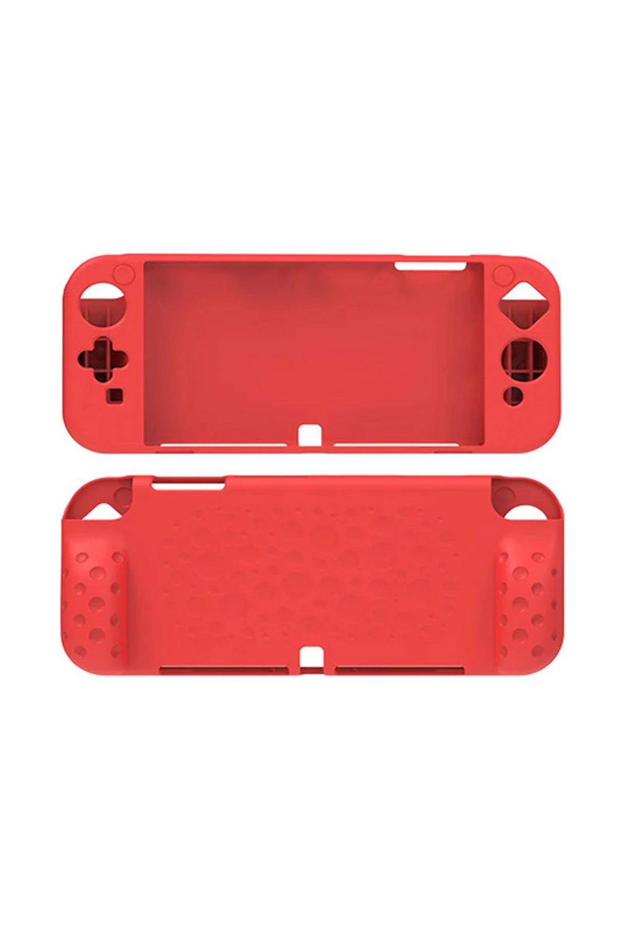 Nintendo Switch Oled El Destekli Grip Tasarımlı Koruyucu Silikon Kılıf Kırmızı
