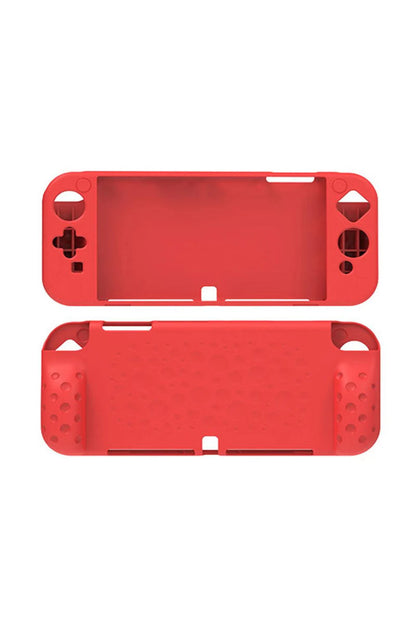 Nintendo Switch Oled El Destekli Grip Tasarımlı Koruyucu Silikon Kılıf Kırmızı