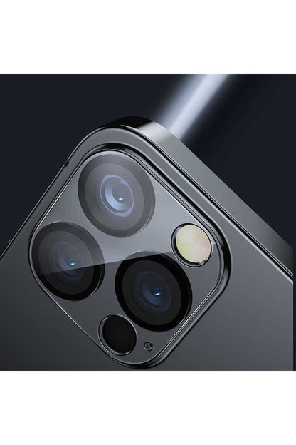 Apple Uyumlu iPhone 12 Pro Integrated Kamera Lens Koruyucu Cam Şeffaf