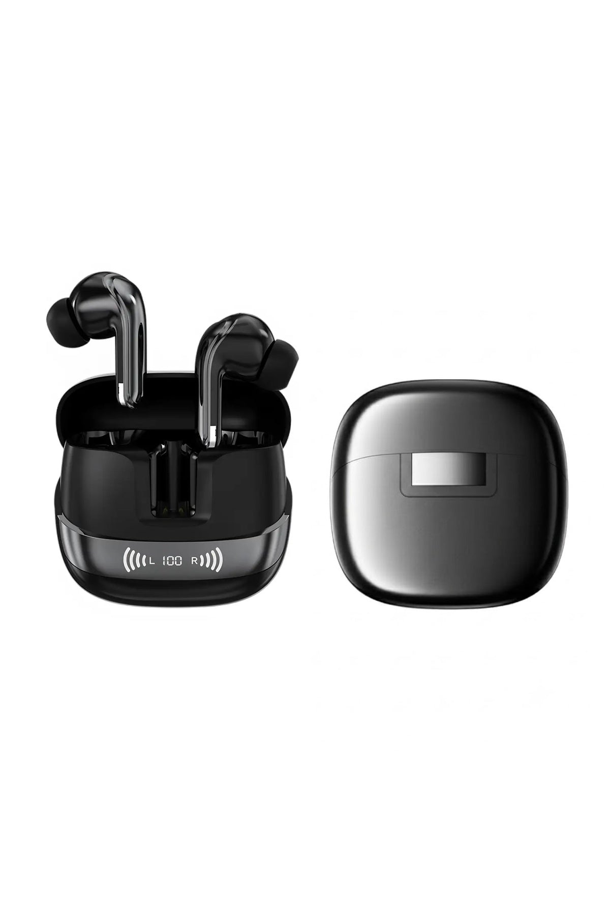 Dijital LED Ekranlı ANC/ENC Çift Gürültü Engellemeli Bluetooth 5.4 Kulak İçi Kulaklık - BTWX