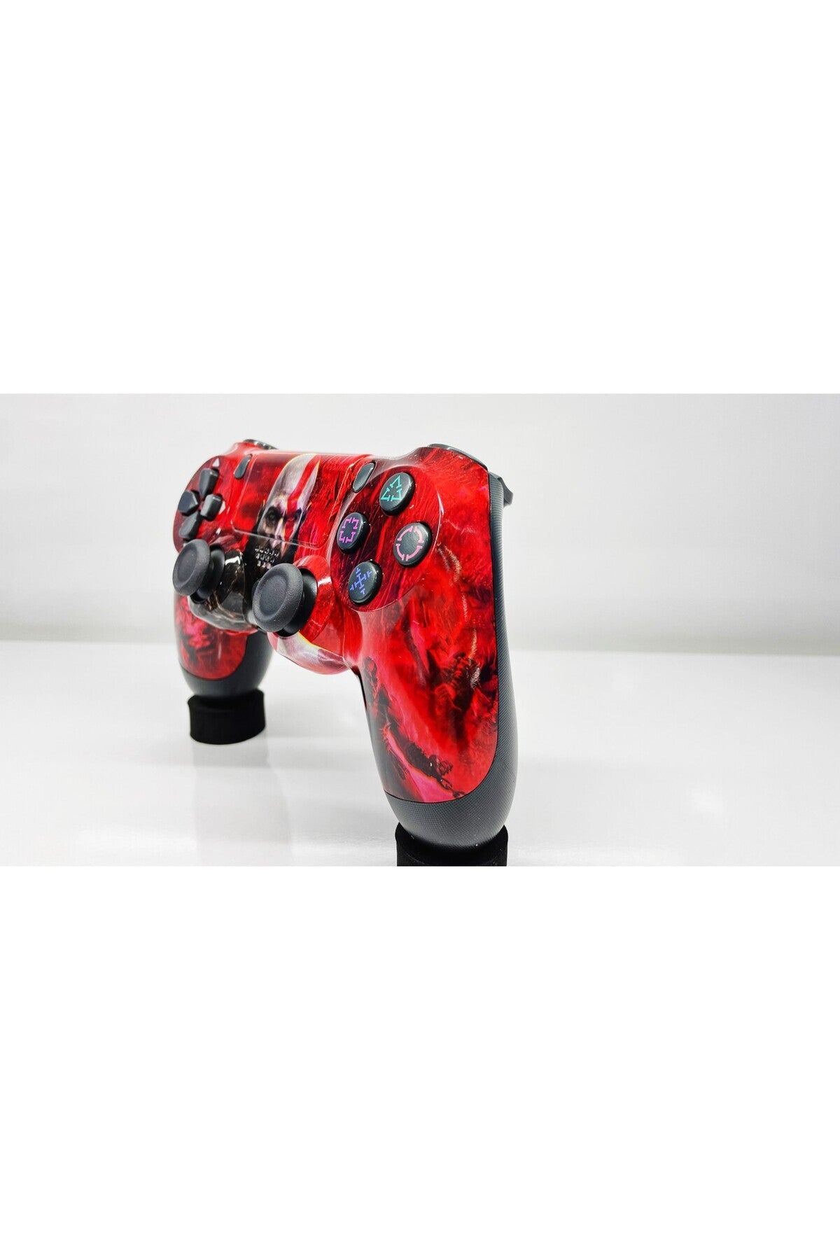 Ps4-pc-android Box-android-Apple Uyumlu iOS Telefon Tablet Titreşimli Bluetooth Oyun Kolu Kamo Kırmızı