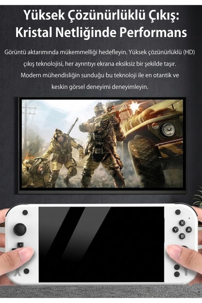 G90 7 İnç IPS HD Ekran Oyun Konsolu Linux İşletim ve Çoklu Sistem Emülatörü Arcade Oyun Konsolu