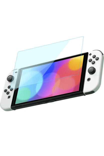 Pg-sw100 Switch Oled Temperli Hd Ekran Koruyucu Parmak İzi Ve Yağ Kirliliği Önleyici