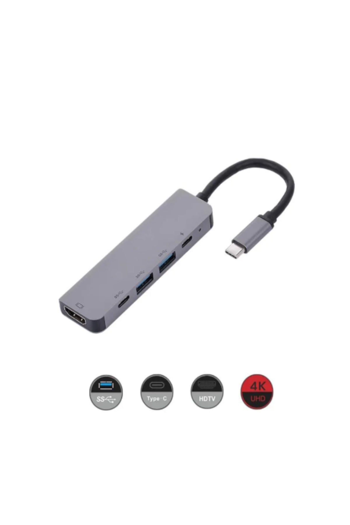 5in1 USB Type-C HDMI Girişli USB Çoklayıcı - C51U