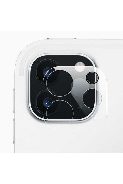 Apple Uyumlu iPad  Pro 12.9 2020 4.nesil Kamera Lens Koruyucu Cam Şeffaf